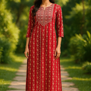 elegant plus size printed kurti