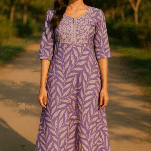 floral print fit & flare kurti