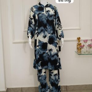 imported fabric button style cord set with stretchable sleeve