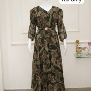 trendy classic glamorous gown – bottle green