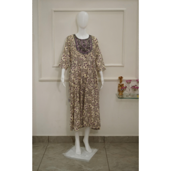plus size floral printed kurta