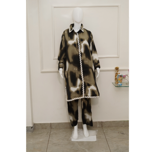 elegant tie dye co ord set
