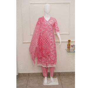 Women’s Angrakha Style Kurta Pant Set