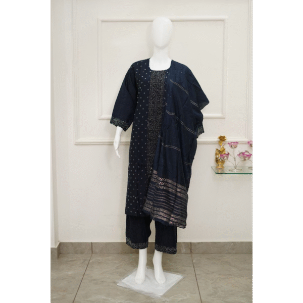 hc creation navy blue kurti set