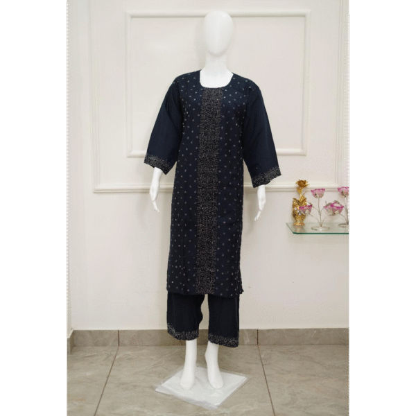 hc creation navy blue kurti set