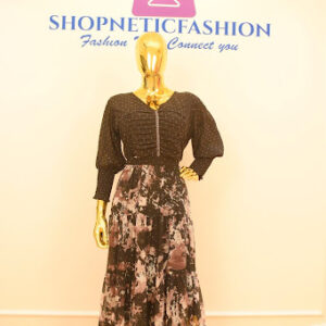 black swarovski gown