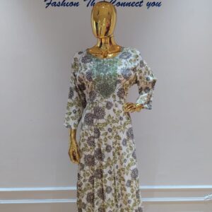 bottle green plus size kurti